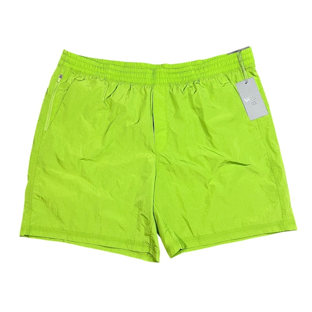 NEW VRST All-In Unlined Short Men's XXL 7" Green Pulse‎ Shine VRST-S25-HT-AIS